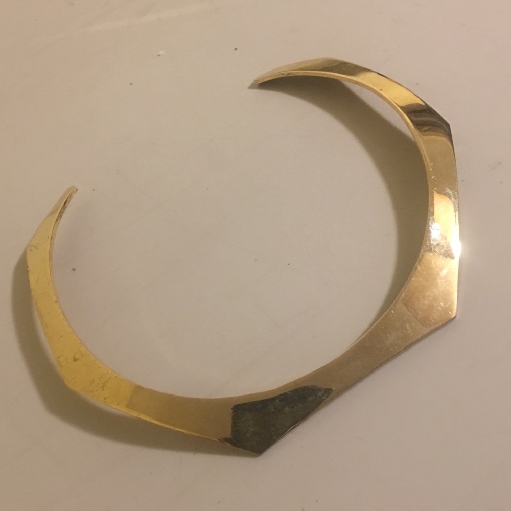 J. Crew Gold Plated Open Choker / Collar Necklace
